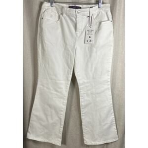 Gloria Vanderbilt NWT Women’s White Denim Jeans Size 12PS - Amanda Bootcut